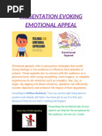 Presentation Evoking Emotional Appeal1