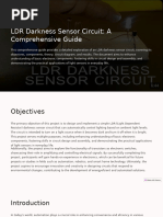 LDR Darkness Sensor Circuit A Comprehensive Guide