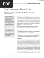 Fate of Environmental Pollutants A Review