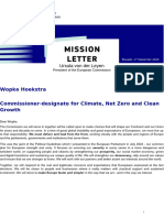 Mission Letter - HOEKSTRA