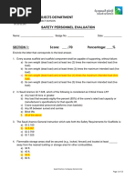 Written Exam - Safety Supervisor (Answer)