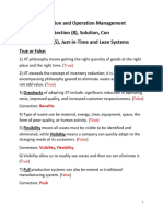 Section Solution 8, Operation Management, Con