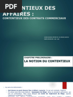 COURS CONTENTIEUX DES AFFAIRES Master Droit Mundiapolis 2023 - 2024