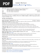 Aniket Shivhare Resume