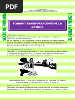 Formas y Transformaciones de La Materia 6to