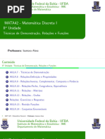 Aulas II UNIDADE MATA42