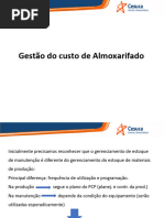 Gestão de Custos de Almoxarifado