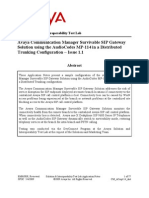 Avaya Communication Manager Survivable SIP Gateway Solution Using The Audio Codes MP-114 in A Distributed Trunking Configuration