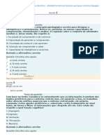 FCE - Aperfeiçoamento 180h - Práticas Educativas - Atividade Formativa de Sensação, Percepção, Memória, Linguagem e Cognição