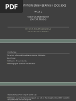 Lecture 5 - Material Stabilisation - Transportation Engineering II