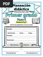 1° s6 y 7 Planeación Didáctica - Profe Diaz