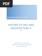 Modern Architecture Report