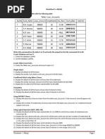 MySql Worksheet