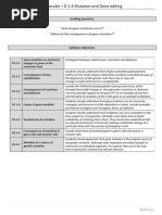 D 1.3 SL Mutation and Gene Editing - Student Notes