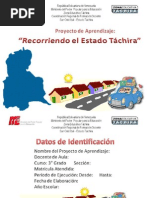 Proyecto de Aprendizaje 1 Recorriendo Tachira