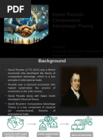 David Ricardo Comparative Advantage Theory