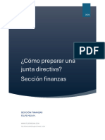 ¿Cómo Preparar Una Junta Directiva - Sección Finanzas