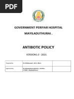 Antibiotic Policy New