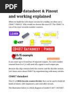 CD4017 Datasheet & Pinout and Working Explained