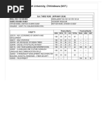 Rishi Result Raja Shankar Shah University, Chhindwara (M.P.)