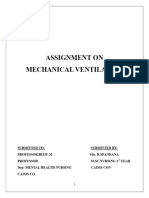 Mechanical Ventilation Anp