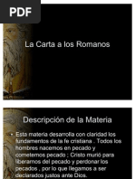 Carta A Los Romanos Clases en Power Point.