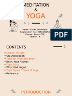 Yoga and Meditation