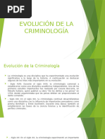 Evolución de La Criminología