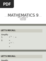 Q2-Week 6 Quotient Law of Radicals