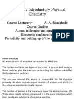 CHM 101 Atoms, Molecules and Structure - Bangbade