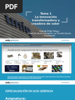 Tema 1 La Innovación Transformadora