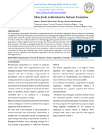 The Genetic Algorithm (GA) in Relation To Natural Evolution