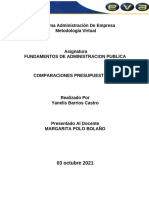 COMPARACIONES PRESUPUESTALES - Sema 5