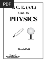 Unit 06 Electric Field Theory 2022 Batch