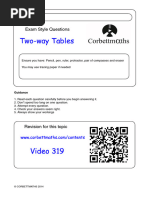 Two Way Tables PDF