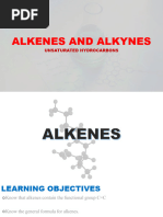 Alkenes and Alkynes