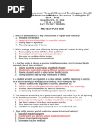 Pre and Post Assessment Tools