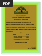 (Approved) Factor Affecting The Growth of Msmes.