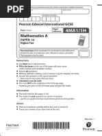 03a Igcse Maths 4ma1 1h May 2022 Examination Paper PDF