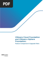 Feature Comparison and Upgrade Paths (VMware Cloud Foundation vs. VCF Edge vs. Vsphere Foundation vs. Vsphere Standard) Updated - Oct 09, 2024