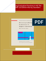 Reconceptualising Evaluative Practices in HE The Practice Turn SAP 1st Edition Murray Saunders 2024 Scribd Download