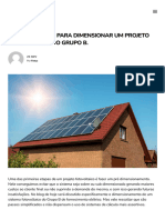 7 Passos Fáceis para Dimensionar Um Projeto Fotovoltaico Do Grupo B