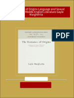 Immediate Download The Romance of Origins Language and Sexual Difference in Middle English Literature Gayle Margherita Ebooks 2024