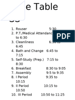 Time Table SS