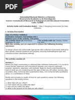 Activity Guide and Evaluation Rubric - Step 3 - Designing Instruments For Data Collection