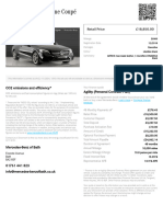 C 200 AMG Line Coupé Specification Sheet