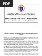 555 1 Annex A K To 10 Additional Curriculum Content For Learners With Visual Impairment