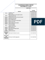 Down Time Report Dec 05-11 2022