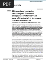 Chitosan Bead Containing Metal-Organic Framework Encapsulated Heteropolyacid