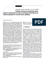 Two-Dimensional Bimetallic Selenium-Containing Metalorganic Frameworks